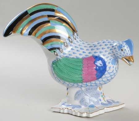 Roosters Rooster Looking Right-Blue - No Box