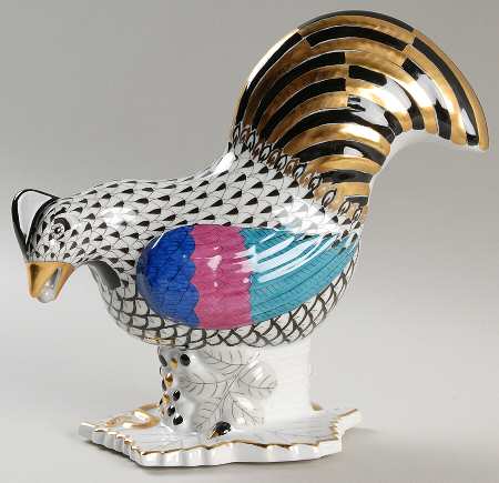 Roosters Rooster Looking Left-Black - No Box