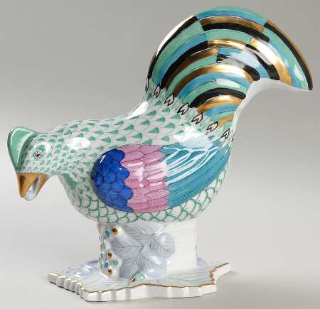 Roosters Rooster Looking Left-Green - No Box