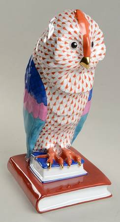 Bookends Owl-Rust/Left - No Box