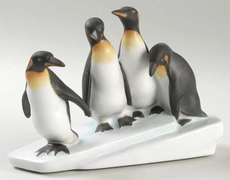 Waterfowl Penguins On Ice-Natural - No Box