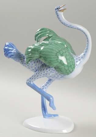 Wild Animals Ostrich Running-Blue - No Box