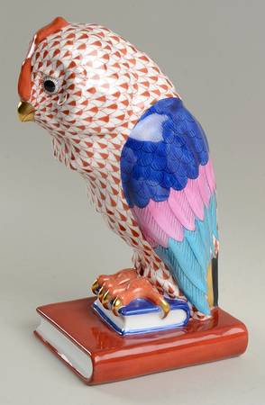 Bookends Owl-Rust/Right - No Box