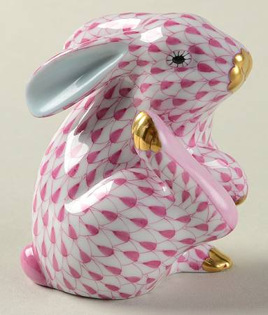 Rabbits & Bunnies (Single) Scratching Bunny-Raspberry - No Box
