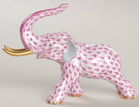 Elephants Elephant With Tusks-Raspberry - No Box