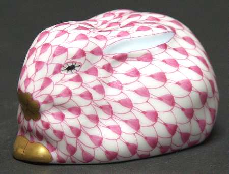 Rabbits & Bunnies (Single) Sitting Bunny-Raspberry - No Box
