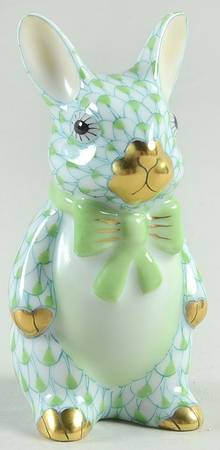 Rabbits & Bunnies (Single) Bunny With Bowtie-Key Lime - No Box