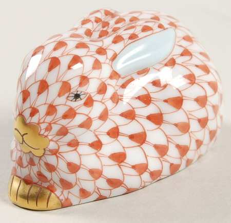 Rabbits & Bunnies (Single) Sitting Bunny-Rust - No Box