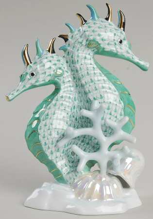 Sea Marine Animals Seahorses-Green - No Box