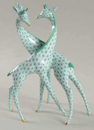 Wild Animals Pair Of Giraffes-Green - No Box