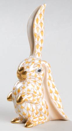 Rabbits & Bunnies (Single) Rabbit-One Ear Up/Butterscotch - No Box