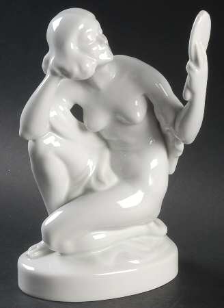 Nudes Nude Wonman With Mirror-White - No Box