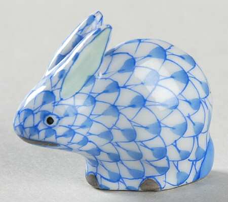 Rabbits & Bunnies (Single) Rabbit Sitting-Blue - No Box