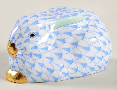 Rabbits & Bunnies (Single) Sitting Bunny-Blue - No Box
