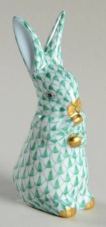 Rabbits & Bunnies (Single) Standing Bunny-Green - No Box