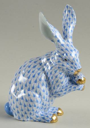 Rabbits & Bunnies (Single) Bunny Paws Up-Blue - No Box