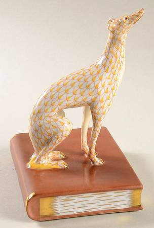 Bookends Greyhound-Butterscotch/Left - No Box