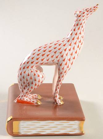 Bookends Greyhound-Rust/Right - No Box