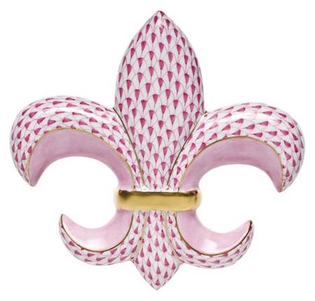 Manmade Objects Fleur De Lis-Raspberry - No Box