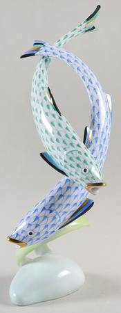 Fish Pair Of Fish-Blue/Green - No Box