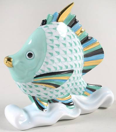 Fish Tropical Fish On Wave-Green - No Box