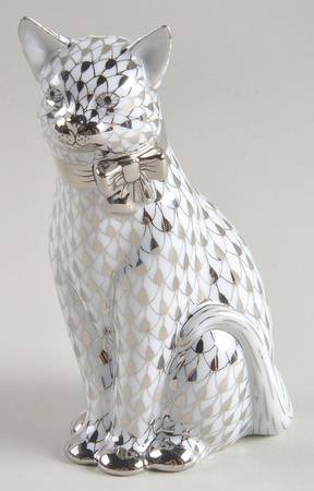 Cats Cat With Bow-Platinum - No Box