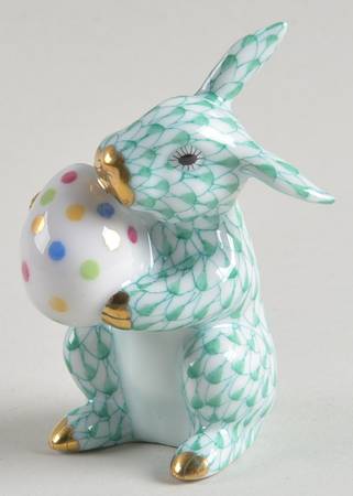 Rabbits-Bunnies (Holidays-Seasonal) Easter Bunny-Green - No Box