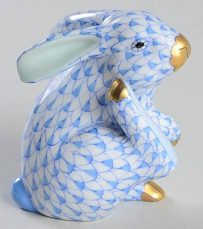 Rabbits & Bunnies (Single) Scratching Bunny-Blue - No Box