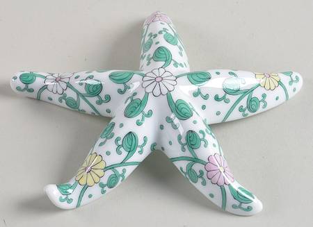 Shells Starfish-White Chrysanthemum - No Box