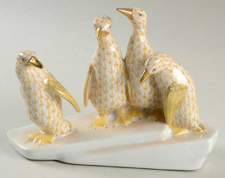 Waterfowl Penguins On Ice-Butterscotch - No Box