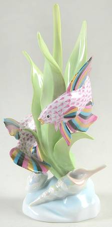 Fish Fish Sculpture-Raspberry/Multi - No Box