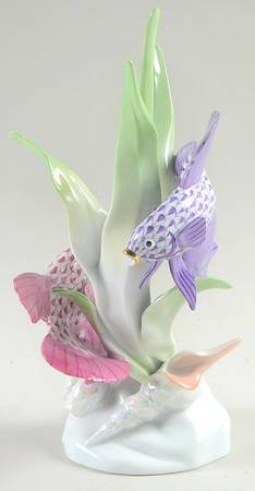 Fish Fish Sculpture-Raspberry/Lilac - No Box