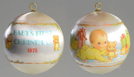 1978 Hallmark Christmas Ornaments Baby's First Christmas - Boxed