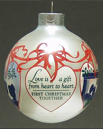 1985 Hallmark Christmas Ornaments First Christmas Together - Boxed