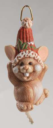 1985 Hallmark Christmas Ornaments Merry Mouse - Boxed