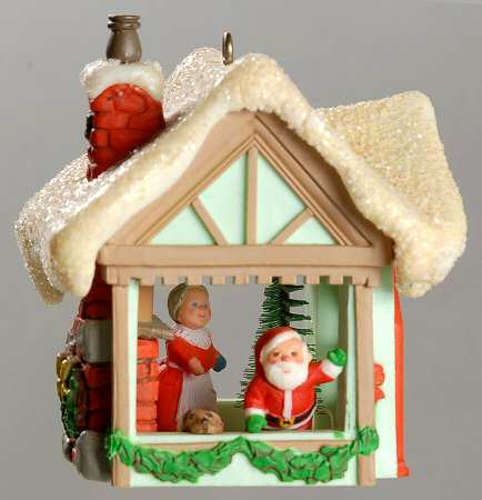 1985 Hallmark Christmas Ornaments Mr & Mrs Santa - Boxed