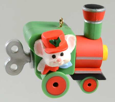 1985 Hallmark Christmas Ornaments Engineering Mouse - Boxed