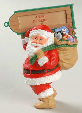 1989 Hallmark Christmas Ornaments Visit From Santa - Boxed