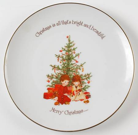 Christmas Plate Christmas Is All That's Bright & Beautif - No Box75a