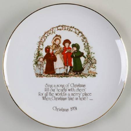Christmas Plate Sing A Song Of Christmas - No Box 74a