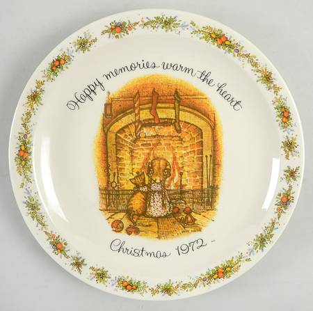 Christmas Plate Happy Memories - No Box 72a