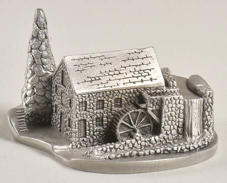 Hudson Pewter Figurines Mill House - No Box