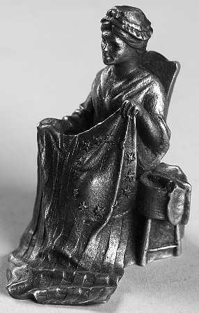 Hudson Pewter Figurines Betsy Ross - No Box