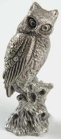 Hudson Pewter Figurines Owl - No Box