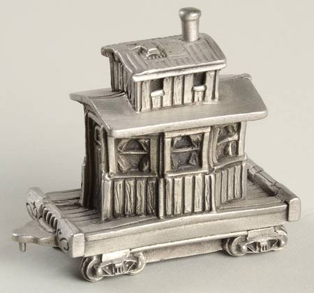 Hudson Pewter Figurines Train Caboose - No Box