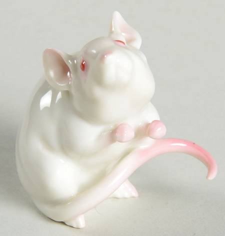 Animals (Wood-Forest) Mouse-White & Pink - Boxed