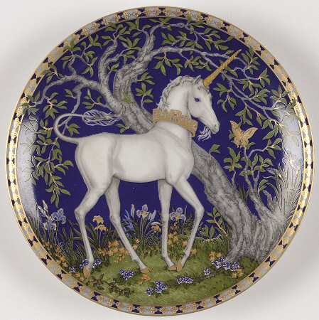 Unicorn In Dreamers Garden by Hutschenreuther