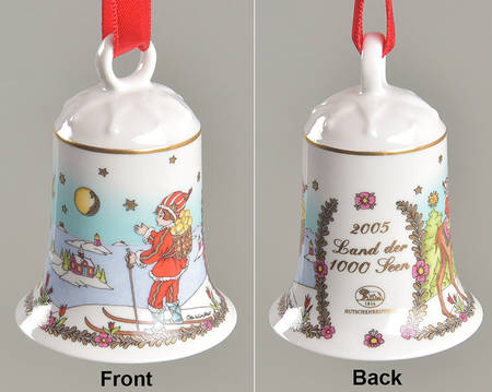 Annual China Christmas Bell Land Of 1000 Lakes - No Box