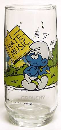 Smurf Glasses Grouchy Smurf - No Box