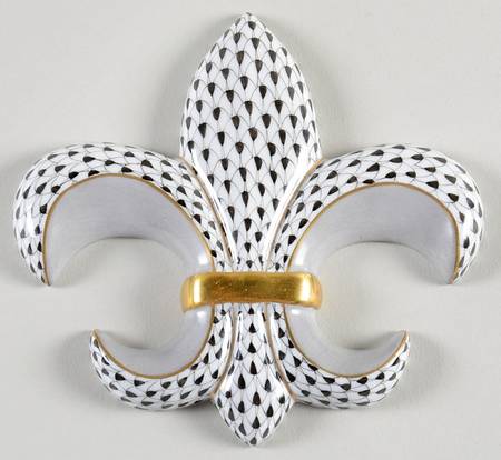 Manmade Objects Fleur De Lis-Black - No Box